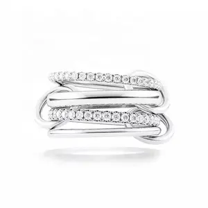 MIZA Silver Stacked Ring