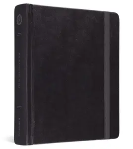 Elegant Premium ESV Journaling Bible - Black Hardcover, Durable for Religious Text Studying
