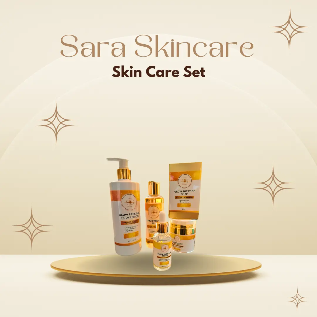 LUXURY COSMETICS ORGANIC ,CLARIFY,TUMERIC CARROT EXTRACT,COLLAGEN SKIN CARE SET FOR ADULT Glow Prestige Collagen Glow Prestige Moisturizing Skin Repair