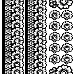 Henna Stencils Full Set Palm Feet Fingers Design for Temporary Henna Tattoos Unique Patterns Suitable for Various Occasions and Event
