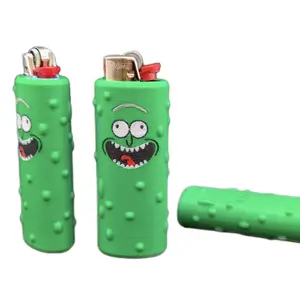 Pickle Rick Lighter Sleeve Fits Classic BIC Lightweight Fun & Giftable Accessory for Festivals & Everyday Use - Lightweight Design, Fun Look, Secure Fit