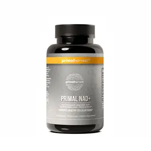 Primal Harvest Primal NAD+ - Nicotinamide Riboside for Healthy Aging with Trans-Resveratrol Betaine & CoQ10 - 60 Capsules - Science-backed Ingredients for Cellular Health