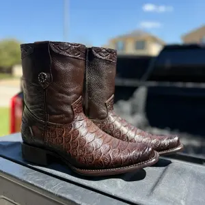 Bota Dubai cafe- western brown boot