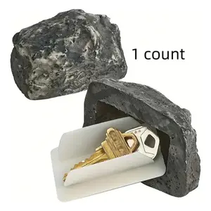 Outdoor Fake Rock Key Hider – Hidden Key Box for Garden & Patio Security Storage
