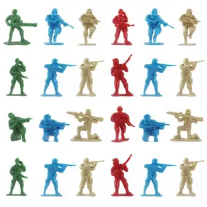 24pcs 5cm Mini soldier model Military Sand Table Decoration War Simulation Accessories Army Themed Party Decor Figurine