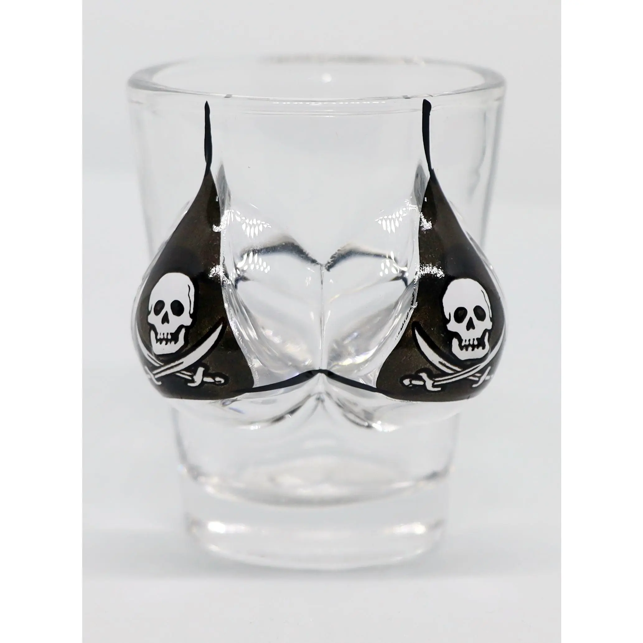 Pirate Flag Bikini Bust 3D Shot Glass