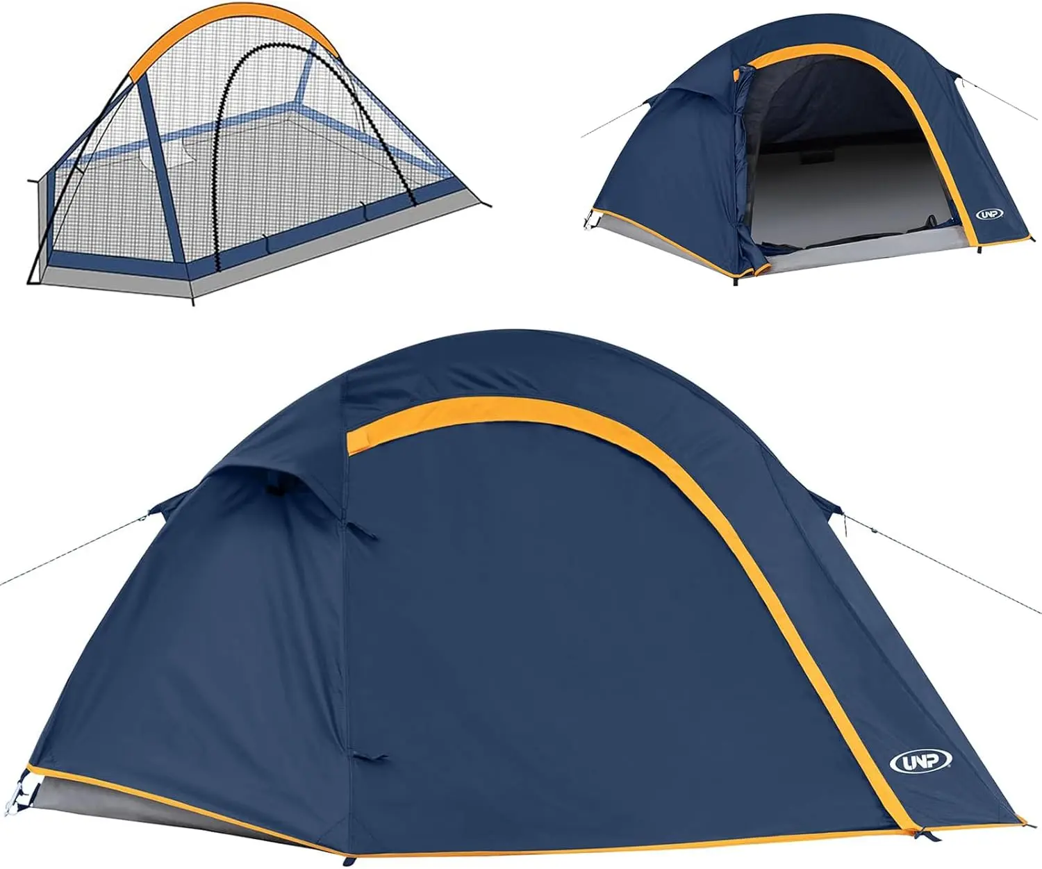 Camping Tent 1-2 Person, Easy Set up-Portable Small Backpacking Tents for Camping Waterproof Tent with Rainfly