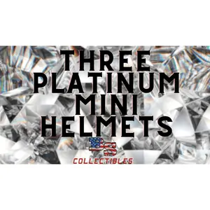 3 Factory Sealed Platinum Mini Helmets Break Pick Your Division
