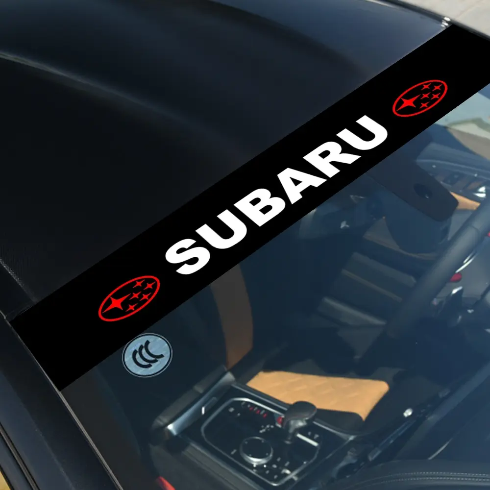 Subaru Car Windshield Decal Sticker, Sticker Decals, Automobile Decals, Custom Front Hood Emblem, Personalized Vehicle Logo, Sunproof Waterproof Decorative Accessories, Automotive Decoration, Vehicle Exterior Decoration, Decal For Cars, Car Decorations