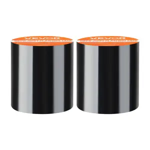 【Summervibes】VEVOR Waterproof Patch and Seal Tape, 4 inch x 10 ft, Pack of 2, Weather-Resistant Waterproof Tape for Leaks and Repairs, Peel and Stick Easy Indoor and Outdoor Use for Roof, Wall, and Pipe, Black