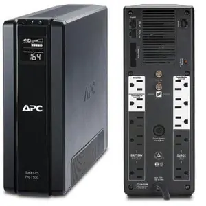 APC Back-UPS Pro 1500 Tower UPS, American Power Conversion, 230 V AC, 11.89" x 4.41" x 15", 8 Hour Typical Runtime, Includes Batteries (for Computers & Office Desktop/Laptop Components)