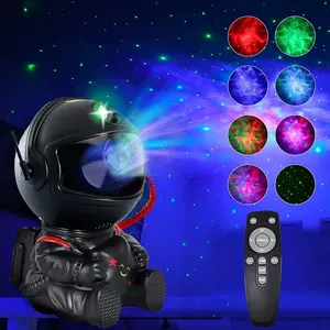 Astronaut Galaxy Projector Star Projection Nebula Ceiling LED Night Light with Timer Remote Control Adjustable Lighting Effects for Bedroom Room Decoration Chirstmas Gifts