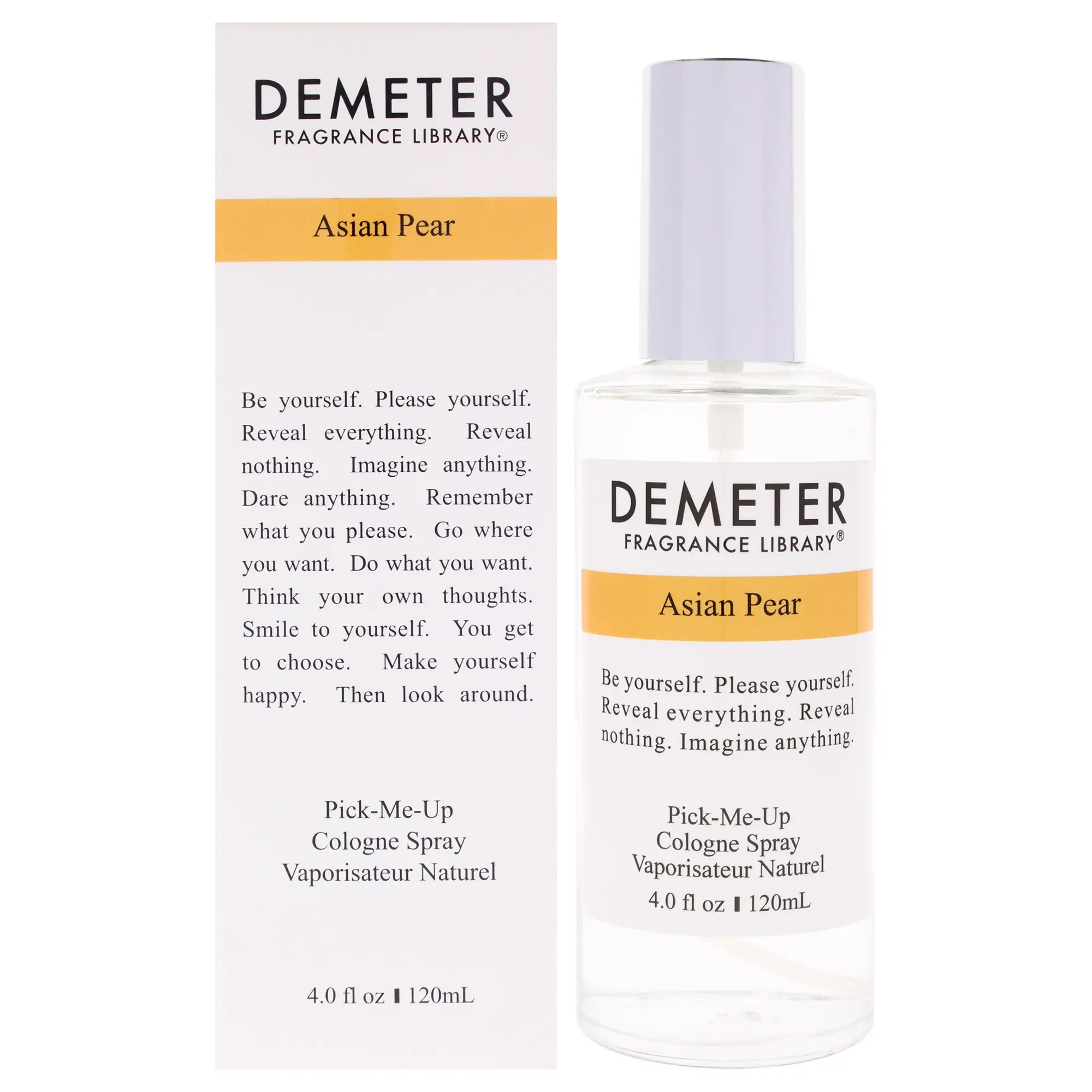 Demeter Asian Pear Fruity Unisex Cologne Spray - 4 oz Bottle, Easy to Apply
