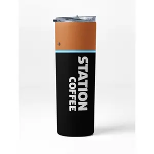 Station Coffee Copper-Top Battery Personalized Tumbler