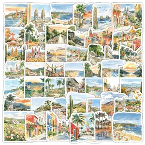 Mexican Themed Sticker, Watercolor Mexican Series Sticker, Decorative Sticker for Scrapbooking, Journaling, Gift Wrapping, Sticker Packs, Art Stickers