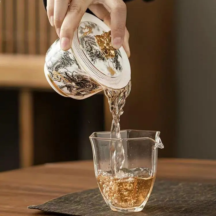 OG Limited Edition Gaiwan-Shape Dragon Cup with Built-in Filter (Kitchenware, Tea & Coffeeware Tea Sets)