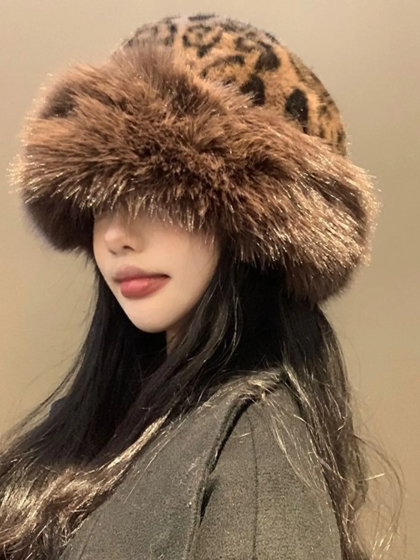 Fox Fur Hat Vintage Grey Fox Fur Hat main image 2