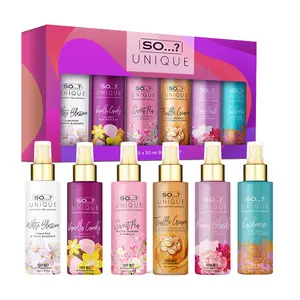 So…? Unique Body Mist Set - Perfumes for Women with Fresh, Floral, Sweet Scents - 6 Hour Wear Body Spray for Women - Travel Size Gift Set - 6 pcs Fragrance