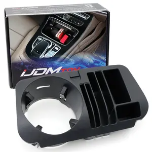 iJDMTOY Exact Fit Cup Holder Fit Organizer Tray Box For Mercedes W205 C-Class, X205/W253 GLC-Class, W213 E-Class, W463A G-Class
