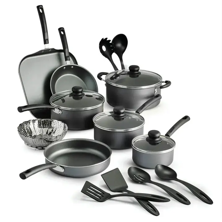 All-in-One Nonstick Cookware Set – 18 Pc, Easy Clean