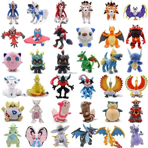 Anime Plush Toys Shiny Lycanroc Lunala Yveltal Mega Salamence Zoroark Incineroar Snorlax Ho-Oh Stuffed Peluche Birthday Gifts