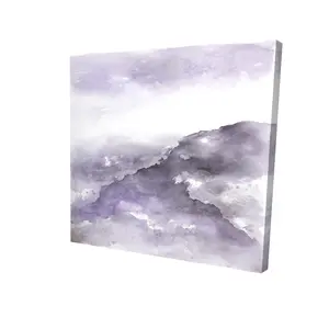 360 Stand 24x24 in. Nebula Abstract Purple Canvas Wall Print - Artistic Home Decor Artwork, Gift-Worthy Posters & Prints for Home Supplies, Decoration, Abstract Shape
