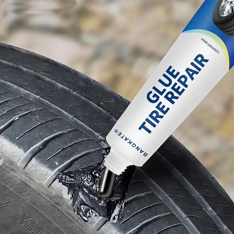 60ml Tire Repair Glue, Motorcycle Bike Tire Rapid Repair Glue, Universal Rubber Repair Adhesive For Car Tire Repair, Car Tire Care Tool