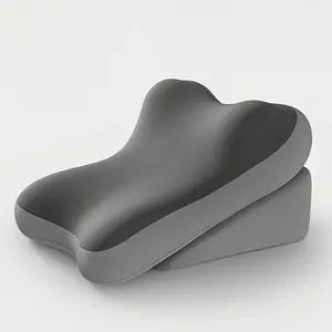 Multifunction Memory Foam Back Support Pillow, Ergonomic Reading Cushion with Neck and Lumbar Support, Adjustable Sitting Wedge for Bedroom Relaxation Gaming and Office Use