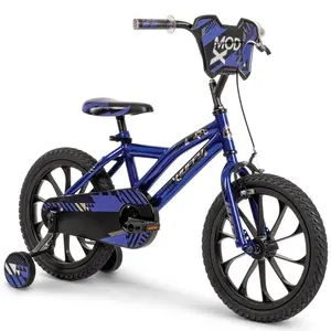 Huffy Mod X 16-Inch Small Kids' Bike for Boys - Coaster + Sidepull Brakes, Removable Training Wheels - Ages 4-6, Indigo/Black (Model 21905), Small Kids' Bikes