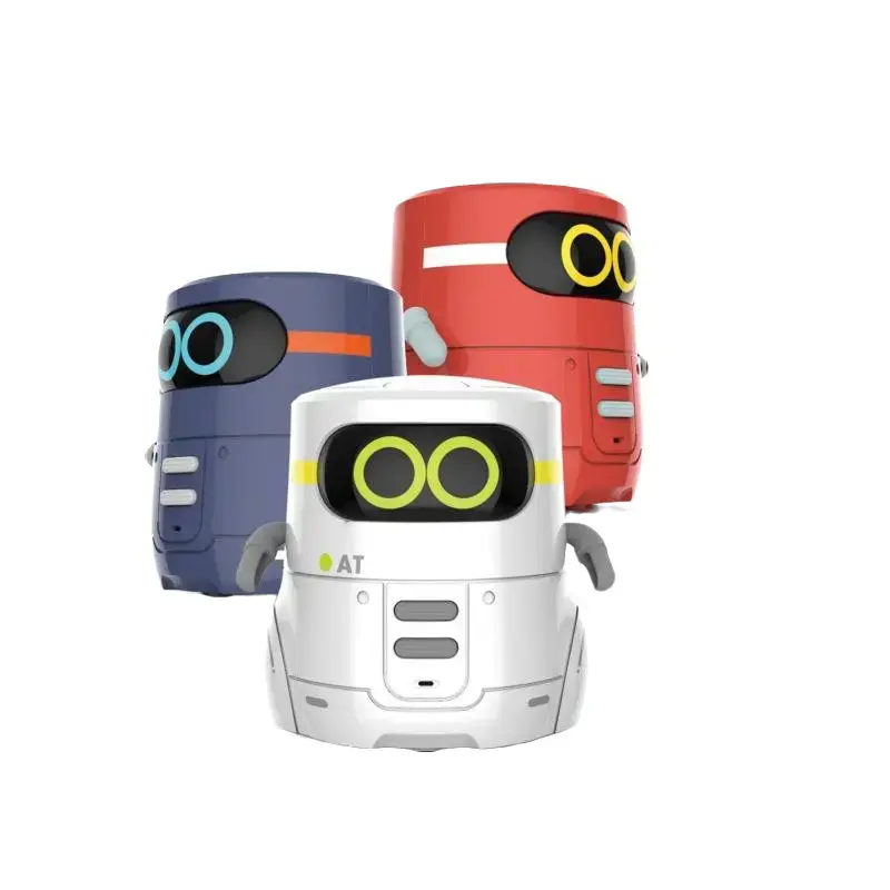 AT Smart Robot Figurine – Voice-Activated Interactive Learning Companion with Pronunciation Help, Repeat Their Words, Voice Response & Sound-Controlled Features, Early Education Toy for Kids