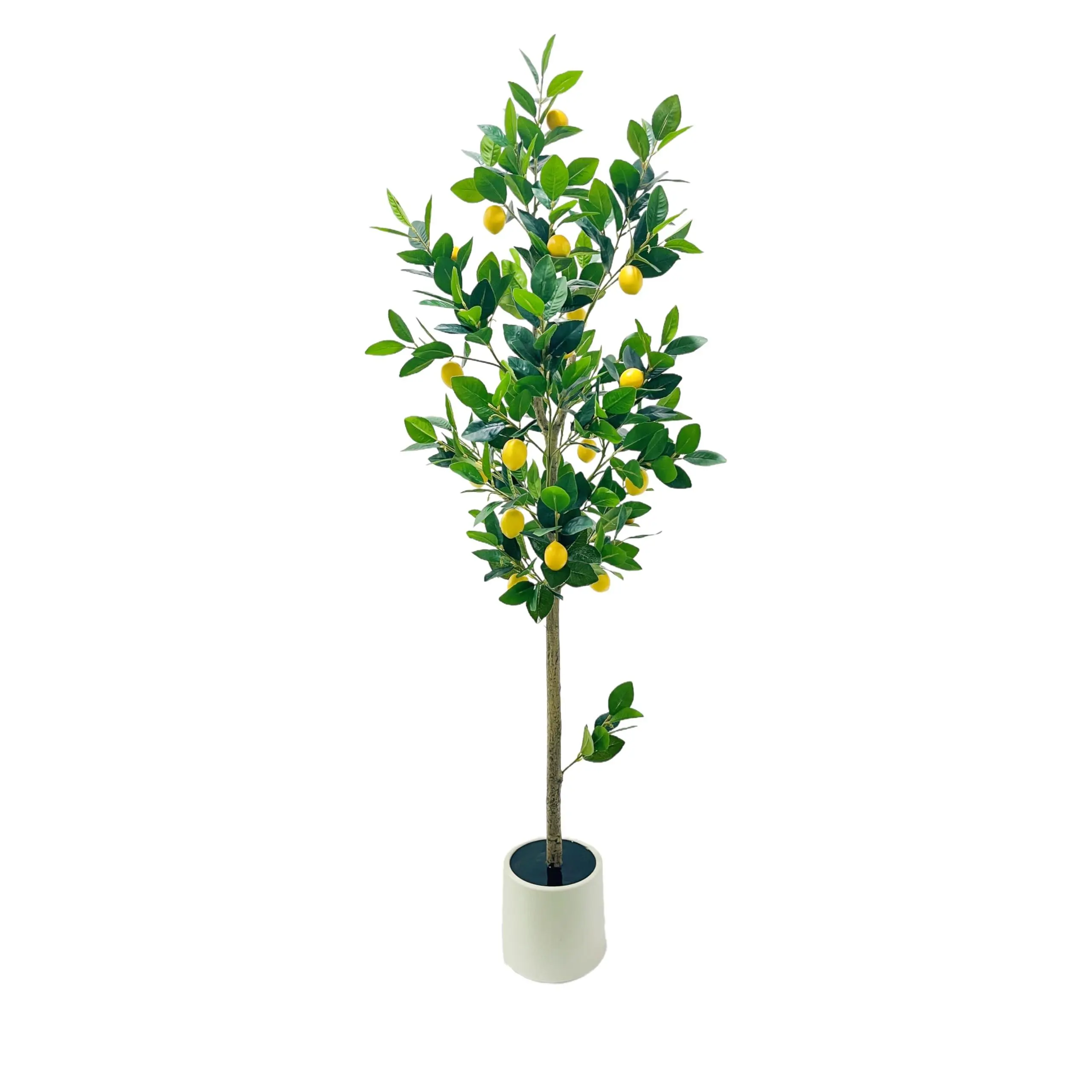 5FT Artificial Lemon Tree Potted That Look Real, Faux Lemons Citrus Plants with Yellow Fake Lemons Fruits in Pot, Indoor Tall Artificial Trees for Home Office Kitchen Decor Party Wedding Christmas