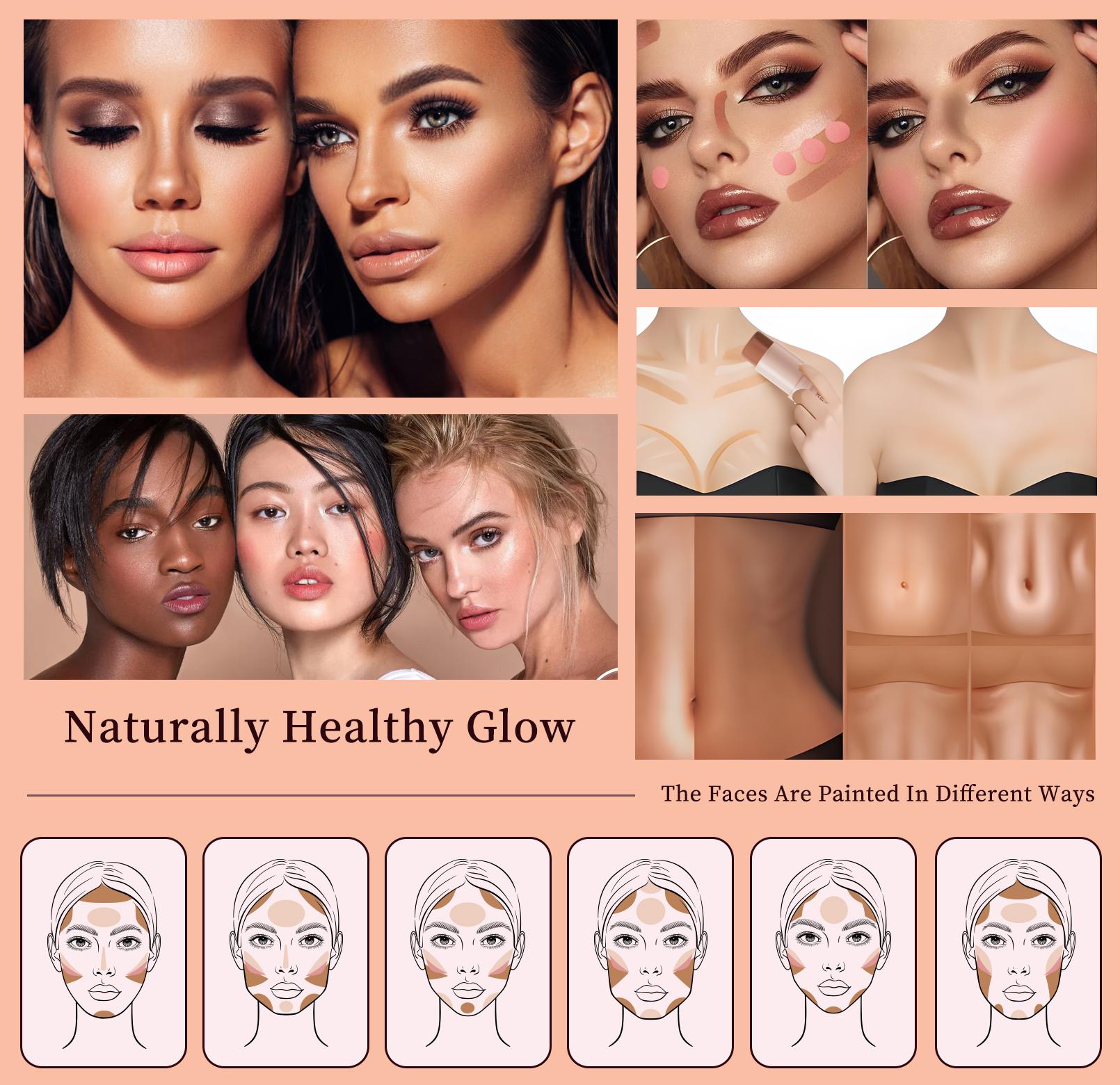 HelloKiss 3PC Contour Stick Set - Highlight, Contour, Blush All-In-One for Latinx Beauty - Long-Lasting Glow, Creamy Formula, Easy to Use, Travel-Friendly Makeup Kit - Blend Flawless Dewy HelloKiss 3PC Contour Stick Set - Highlight, Contour, Blush All-In-One for Latinx Beauty - Long-Lasting Glow, Creamy Formula, Easy to Use, Travel-Friendly Makeup Kit - Blend Flawless Dewy