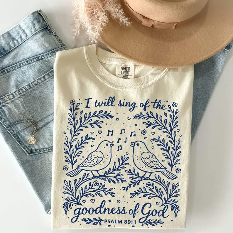 Comfort Colors Christian TShirt, God Tee, Bible Verse T-Shirt, Christian Gift, Religious tee, Faith Based Crewneck, Church Tshirt, Floral Tee