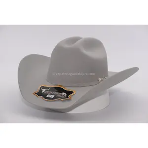 TENNESSEE 100X FELT COWBOY HAT TEXAS GREY PLATINUM