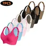 Women's Solid Wireless Bra, ComfortableBreathable Push Up Bra, Softness Lightweight,Lingerie for All Seasons, Pushbra