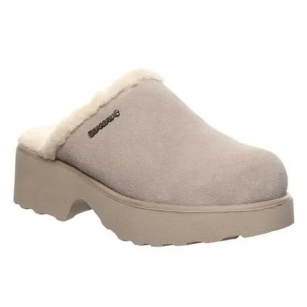 BEARPAW® Marnie Rain and Stain Repellant Suede Block-Heel Clog BEARPAW® Marnie Rain and Stain Repellant Suede Block-Heel Clog