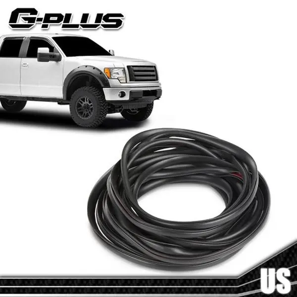 MOTOR GPLUS 18 Ft Rubber Wheel Fender Flare Edge Trim Seal - Easy-to-Install Universal Auto Parts Accessories for Cars, Trucks, Automotive Exterior Mud Flap & Splash Guard Vehicle Accessory, Vehicle Accessories