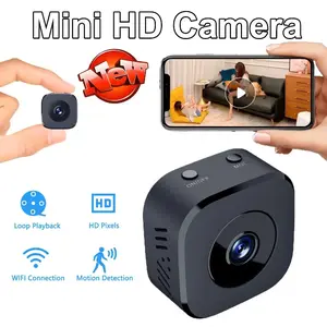Mini HD Camera 4K Full Color Night Vision WiFi Monitor Waterproof Motion Detect Surveillance Smart Home 1920x1080P IR-CUT Remote Control 256GB Micro SD Support - Card, Cable, Memory, Holder