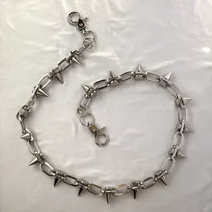 Stylish Spiked Chain for Men & Women - Versatile Jeans, Keys & Biker Wallet Chain - Durable & Trendy Accessory for Fashion Enthusiasts