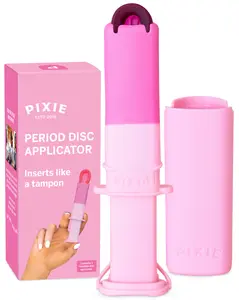 Pixie Menstrual Disc Applicator for Feminine Care - Inserts Like A Tampon - Every Woman Can Now Use Period Discs - Perfect for Long Nails - Self Sanitizer TPE Properties - NOT for Menstrual Cups