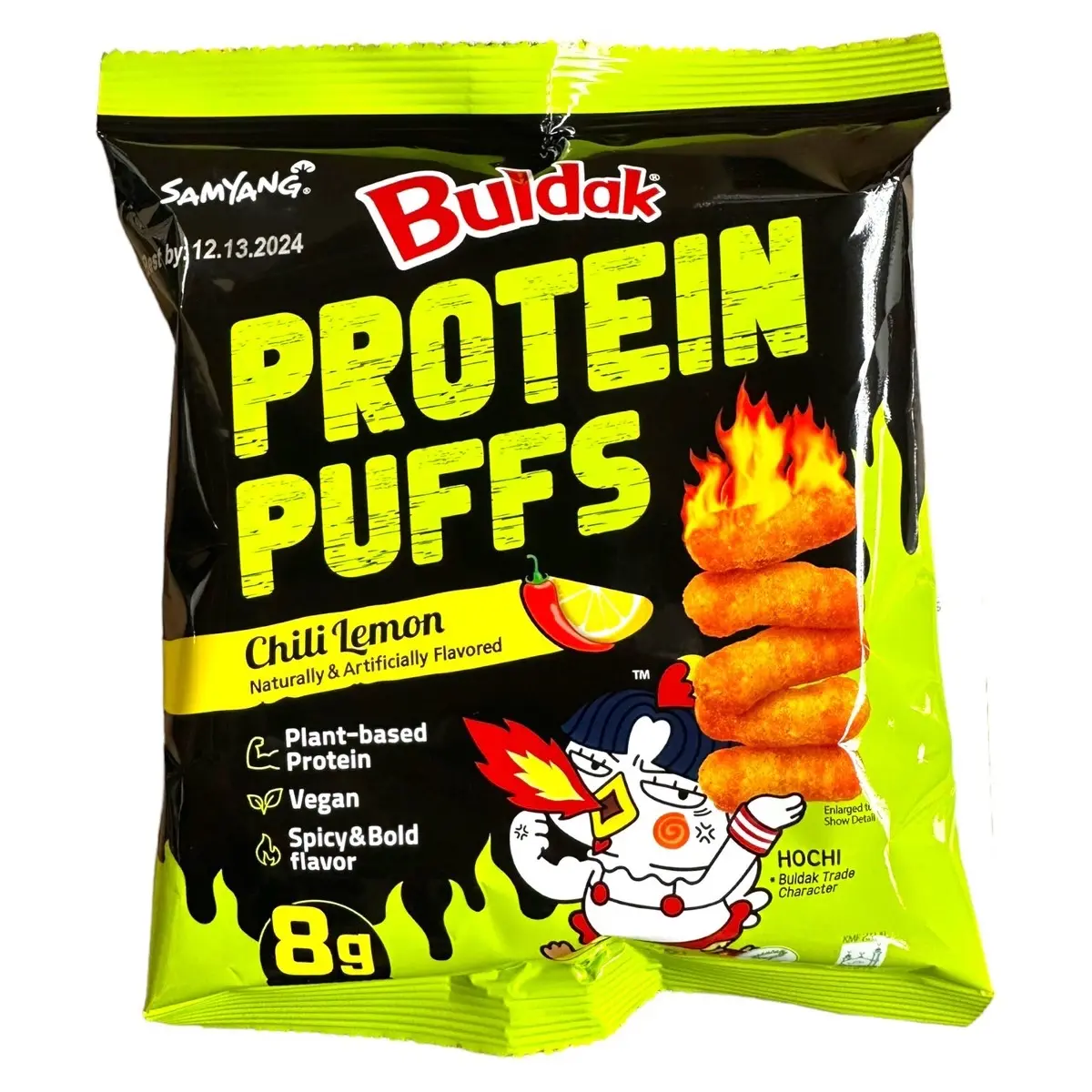Samyang - Buldak Protein Puffs Chili Lemon 1.76 OZ