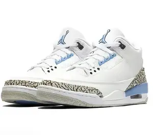 North Carolina Blue Retro Midsole ShockAbsorbing Comfortable Anti-Slip Wear-resistant Sports Shoes