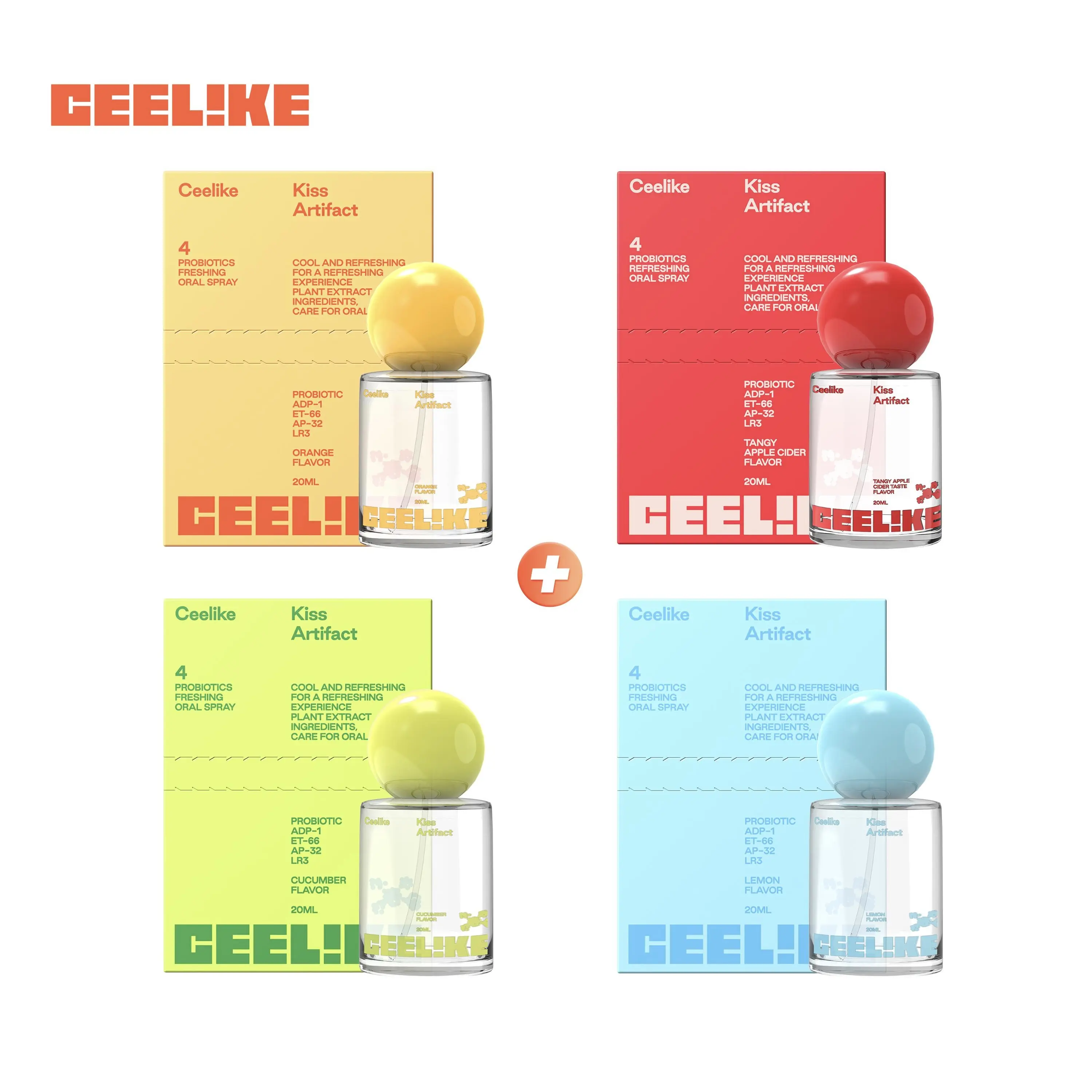 Buy 2 Get 2 Free! CEELIKE Probiotic Oral Spray | 20ml Long-Lasting Freshness & Oral Care | Portable, Sugar-Free, Everyday Essential
