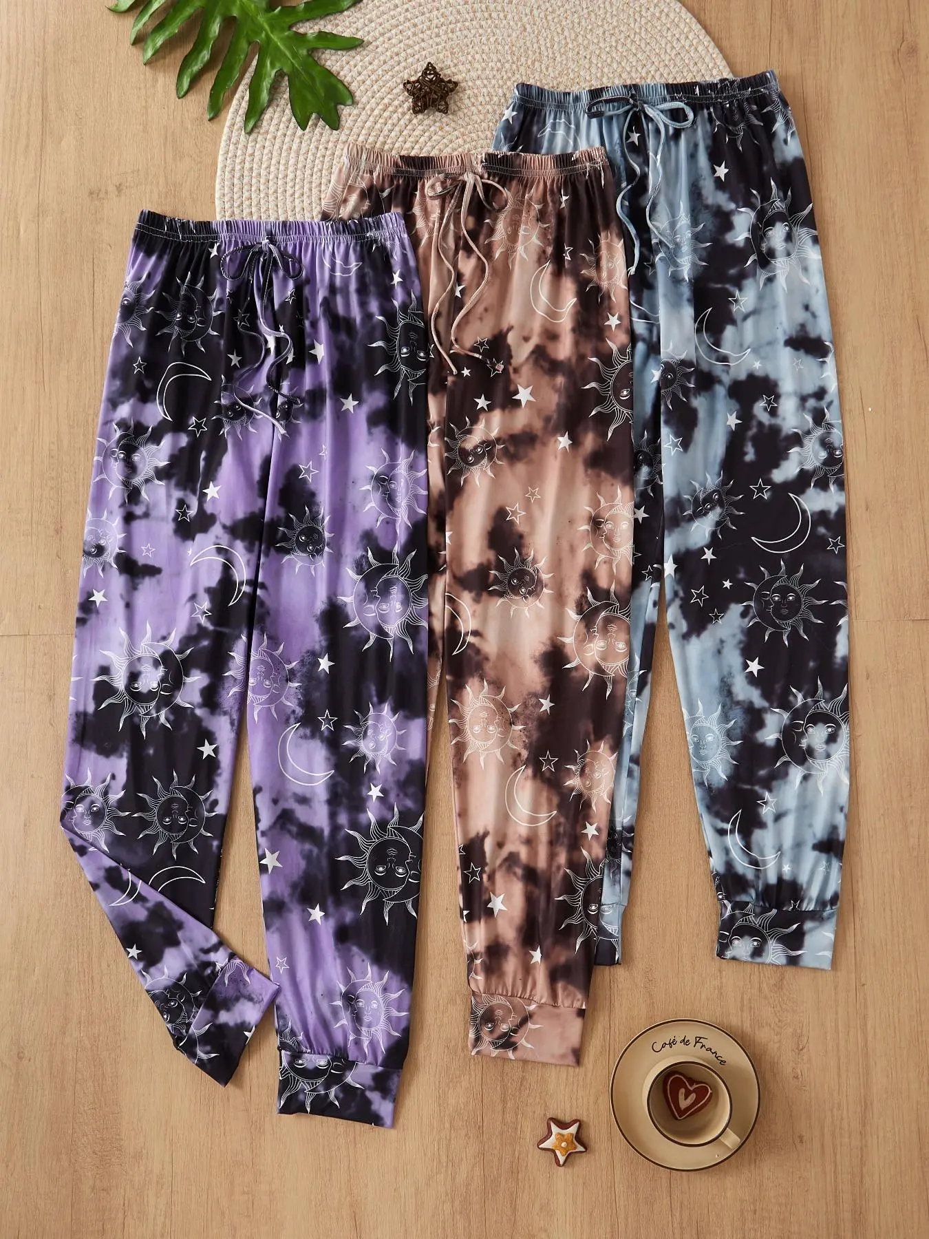 Women's Tie Dye Print Sleep Pants Pajamas Pants, Casual Comfy Trousers for Daily Wear, Ladies Sleepwear & Loungewear for All Seasons