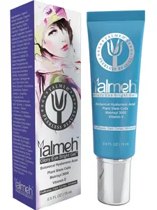 Yalmeh Naturals Plant Based, Cold Processed, Chemical Free, Glory Eye Gel- Anti Wrinkle. Moisturizing Nourishing Peptide Skin Care Brightening Hyaluronic