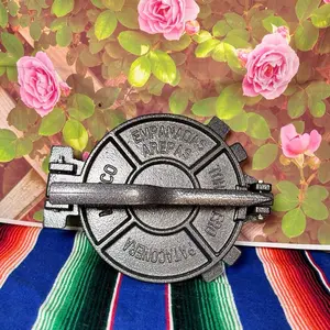 10-inch round iron tortilla press, black, heavy duty