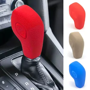 1pc Silicone Gear Shift Knob Cover Compatible with Ford EcoSport, Escape, Fusion, C-Max, Wagon, Fiesta, Focus, Transit, Van, Escort, Mondeo