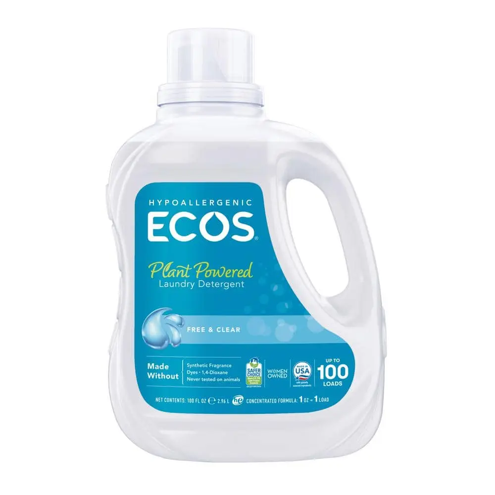 Free and Clear Liquid Laundry Detergent, 100 oz.