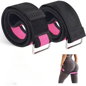 Booty Bands for Working Out, Blood Flow Restriction Bands for Women/Men, Adjustable Velcro Occlusion Resistance Bands BFR Training Bands for Glutes & Hip Building 2 Pack