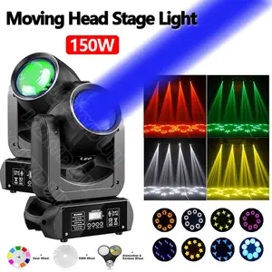 150W LED Beam Light Steel Moving Head Light,  Auto Mode Luces Para DJ Light Sound Control Rotating for KTV Bar Club Disco Party Event Pattern Light, Stage dmx Lighting Voice-controlled Rotating Atmosphere Light Stable Operation High Quality Chips tiktoksh
